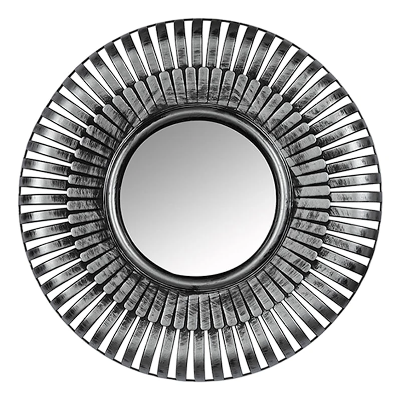 5-Piece Metallic Framed Round Wall Mirror Set, 10" 5 5-Piece Metallic Framed Round Wall Mirror Set, 10" - Image 3