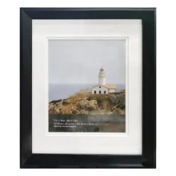 8x10 Matted To 5x7 Wall Frame, Black