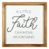 A Little Faith Can Move Mountains Wall Sign, 12" -Athome Sales a little faith can move mountains wall sign 12
