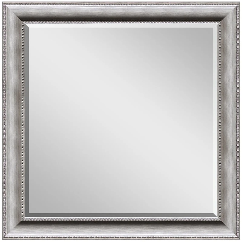 Anne Antique Silver Framed Wall Mirror, 25" 3 Anne Antique Silver Framed Wall Mirror, 25"