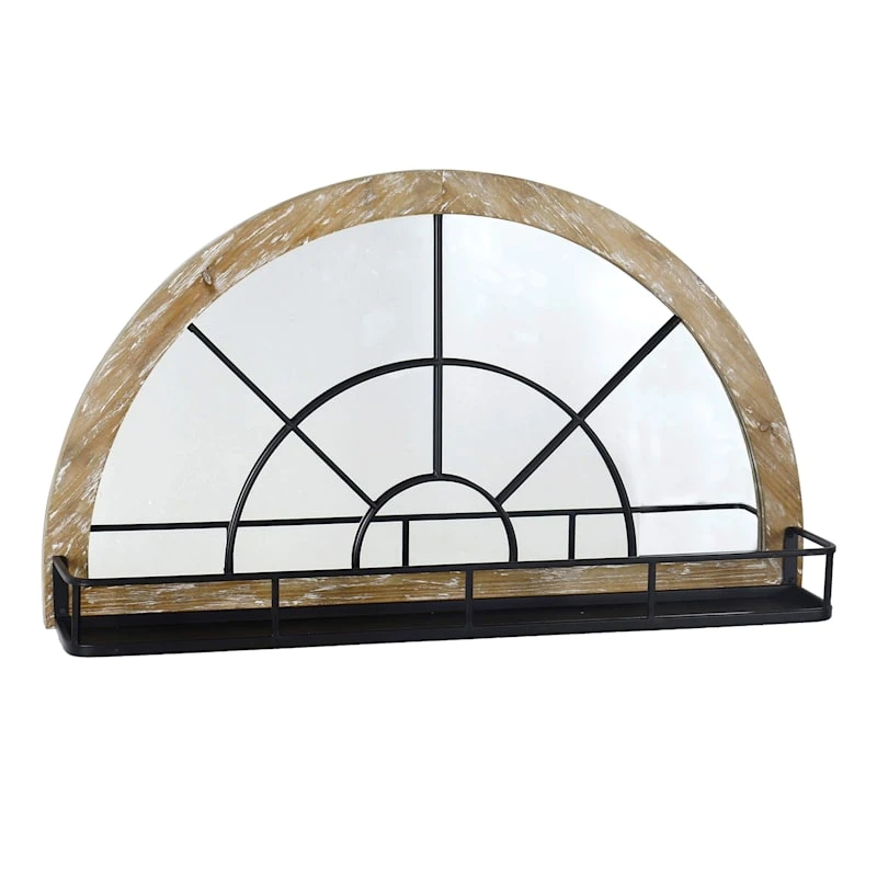 Arch Mirror With Shelf, 32x18 3 Arch Mirror With Shelf, 32x18