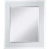 Bevel Mirror With High Gloss White Frame Wall Mirror, 23x27 1 Bevel Mirror With High Gloss White Frame Wall Mirror, 23x27 -Athome Sales bevel mirror with high gloss white frame wall mirror 23x27 1