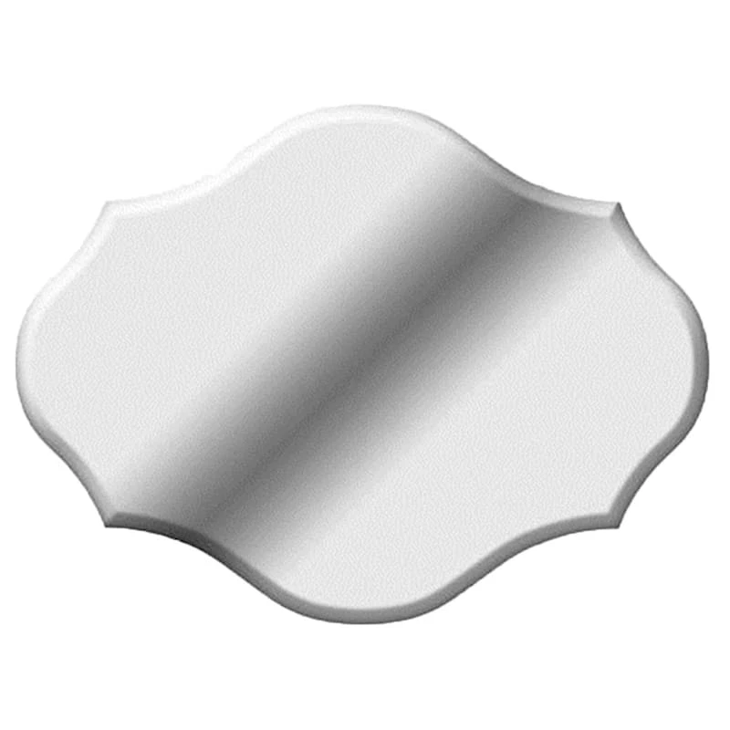 Bevel Royal Shaped Frameless Wall Mirror, 22x28 3 Bevel Royal Shaped Frameless Wall Mirror, 22x28