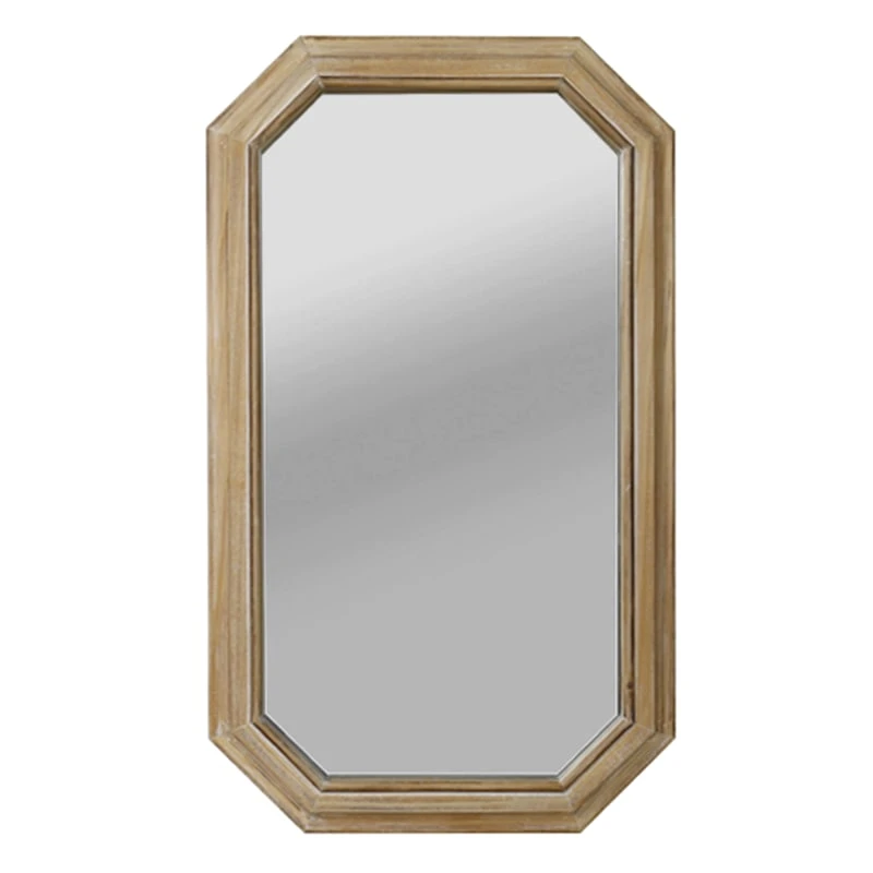 Beveled Wooden Wall Mirror, 20x34 3 Beveled Wooden Wall Mirror, 20x34