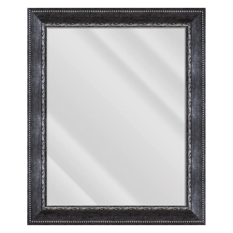 Bianca Pewter Wall Mirror, 29x35 3 Bianca Pewter Wall Mirror, 29x35