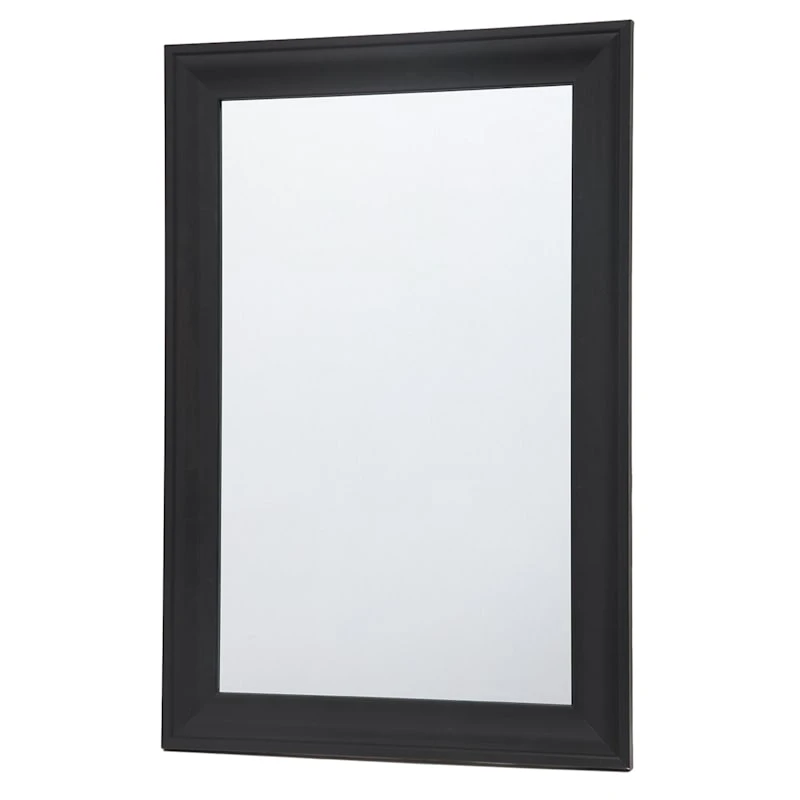 Black Barb Framed Wall Mirror, 24x36 3 Black Barb Framed Wall Mirror, 24x36