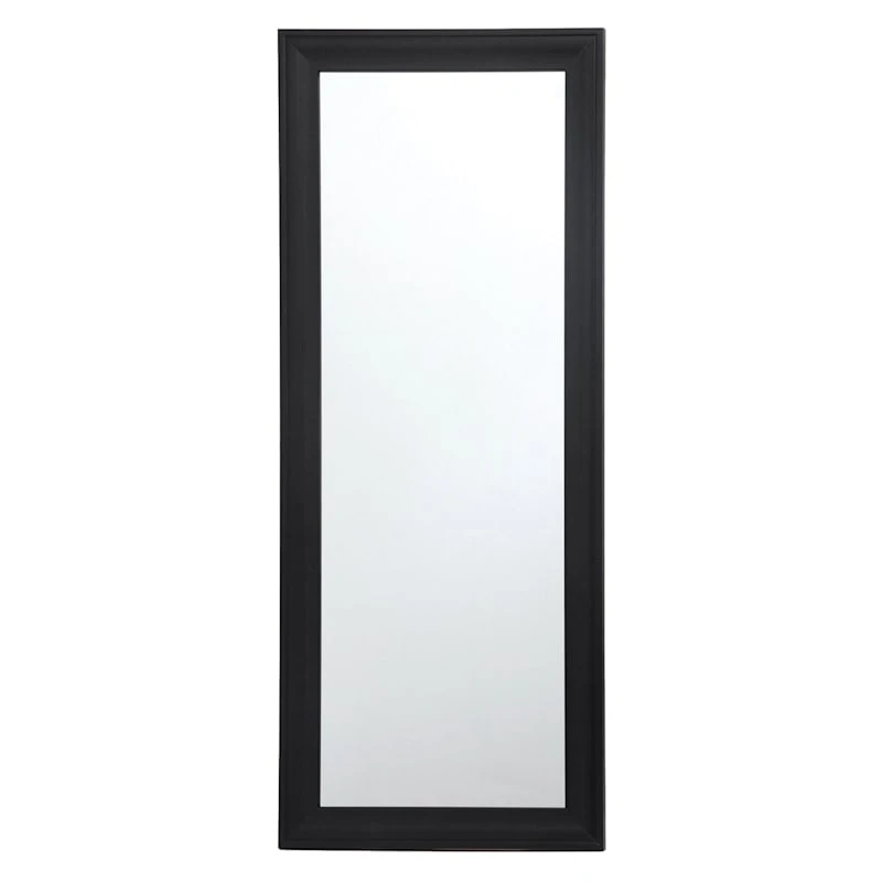 Black Barb Framed Wall Mirror, 24x58 3 Black Barb Framed Wall Mirror, 24x58