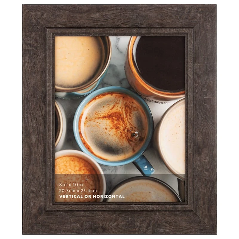 Black Barn Wood Flat Profile With Inner Line Wall Frame, 8x10 3 Black Barn Wood Flat Profile With Inner Line Wall Frame, 8x10