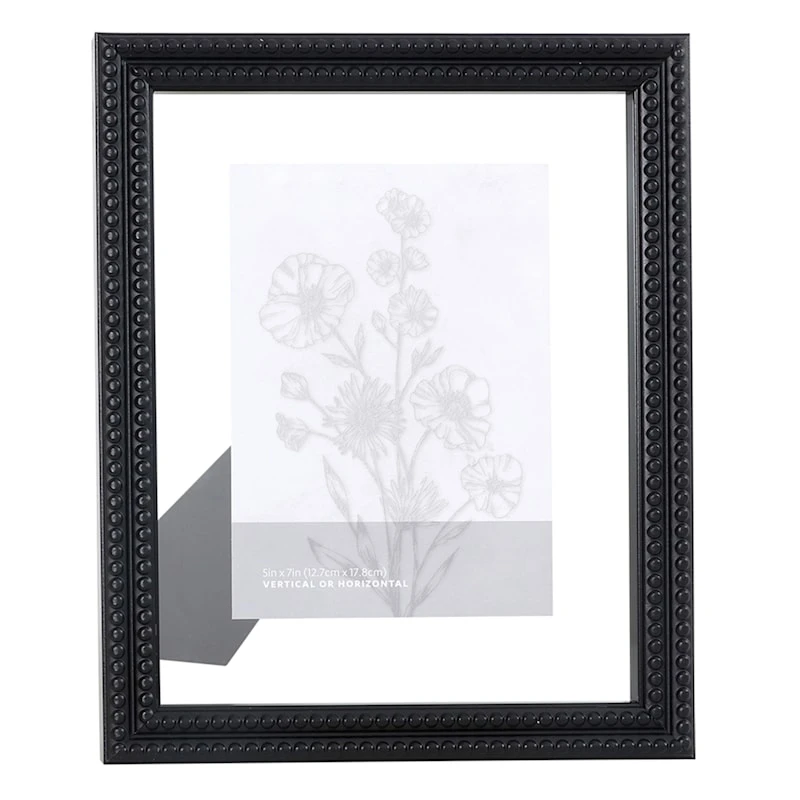 Black Beaded Float Tabletop Frame, 8x10 3 Black Beaded Float Tabletop Frame, 8x10