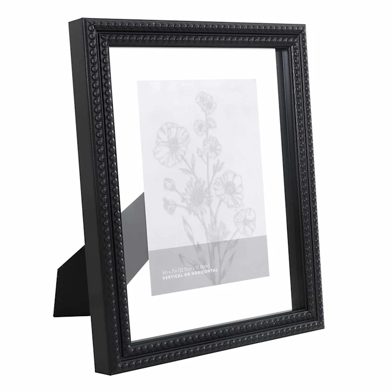 Black Beaded Float Tabletop Frame, 8x10 4 Black Beaded Float Tabletop Frame, 8x10 - Image 2