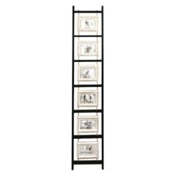 Black Collage Ladder Frame, 12x63