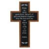 Black Faux Wood Kitchen Prayer Wall Cross, 9x14 -Athome Sales black faux wood kitchen prayer wall cross 9x14 1