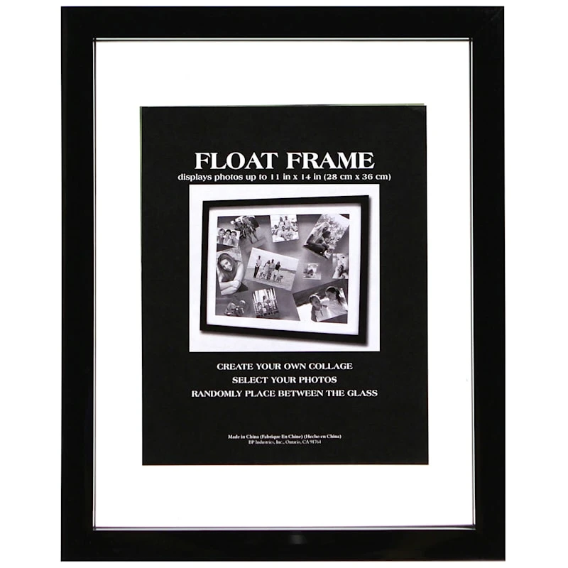 Black Floating Wall Frame, 11x14 3 Black Floating Wall Frame, 11x14