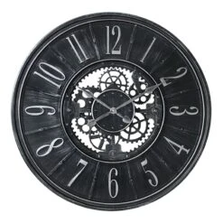 Black Gallery Wall Clock, 36"