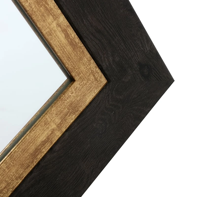 Black & Gold Framed Wall Mirror, 22x28 5 Black & Gold Framed Wall Mirror, 22x28 - Image 3