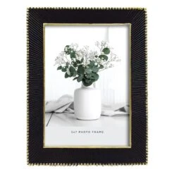 Black & Gold Tabletop Photo Frame, 5x7