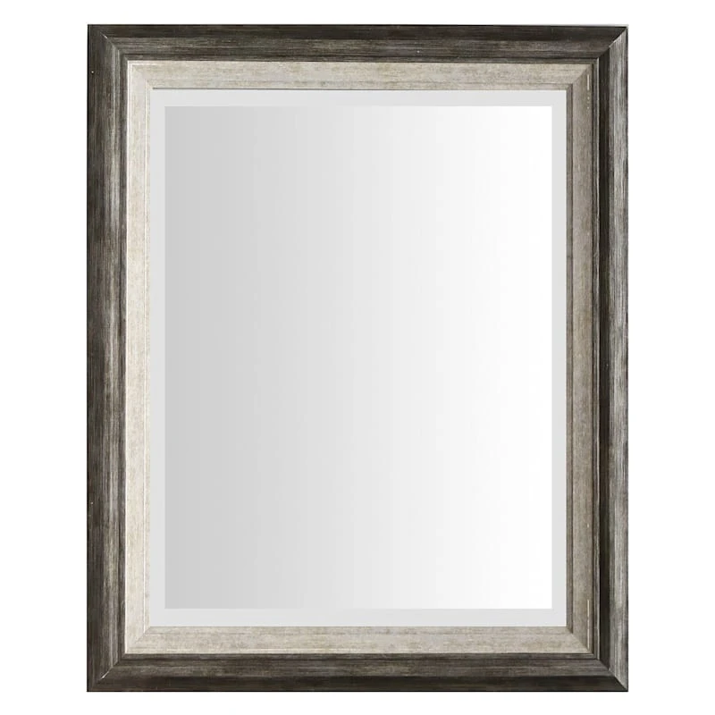 Black & Grey Wall Mirror, 19x24 3 Black & Grey Wall Mirror, 19x24