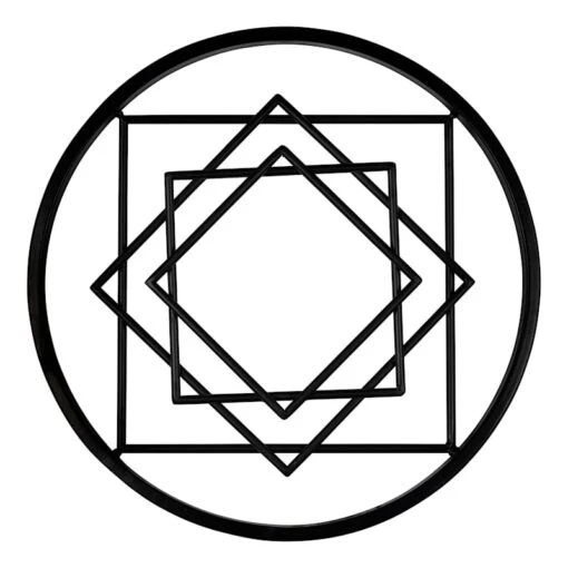 Black Medallion Wall Decor, 14" -Athome Sales black medallion wall decor 14