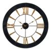 Black Metal Wall Clock, 24" 1 Black Metal Wall Clock, 24" -Athome Sales black metal wall clock 24