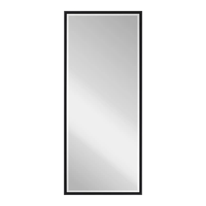 Black Thin Framed Leaner Mirror, 24x58 3 Black Thin Framed Leaner Mirror, 24x58