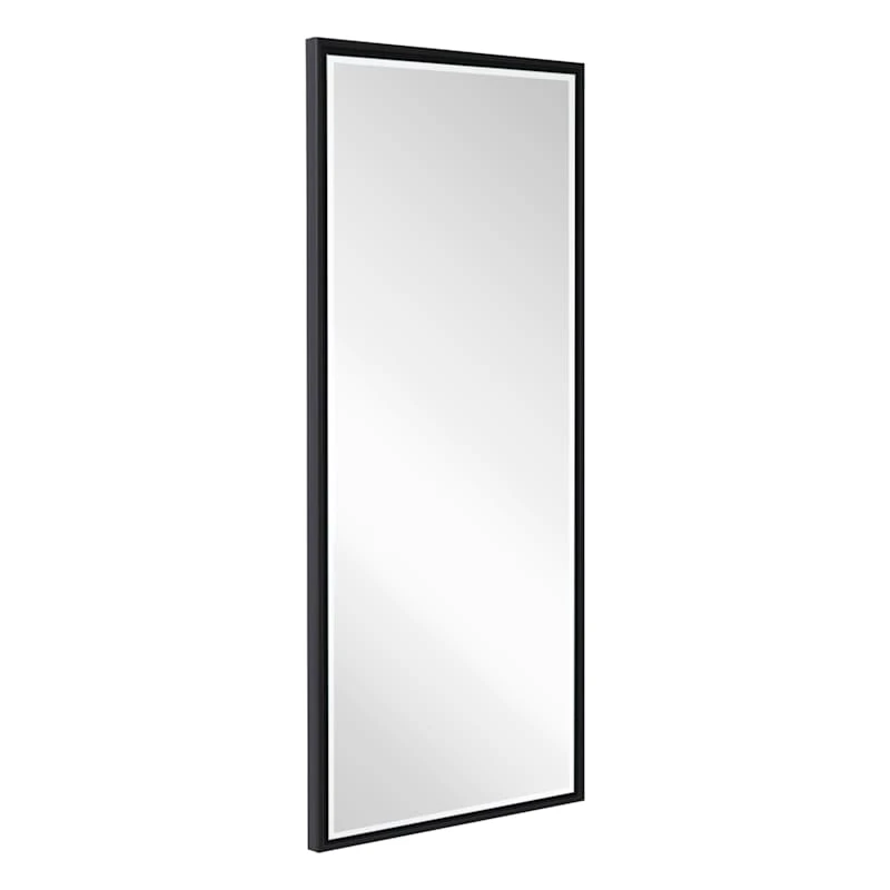 Black Thin Framed Leaner Mirror, 24x58 4 Black Thin Framed Leaner Mirror, 24x58 - Image 2