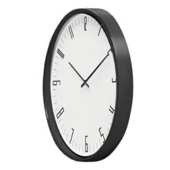 Black & White Accent Wall Clock, 14" 5 Black & White Accent Wall Clock, 14" -Athome Sales black white accent wall clock 14 1