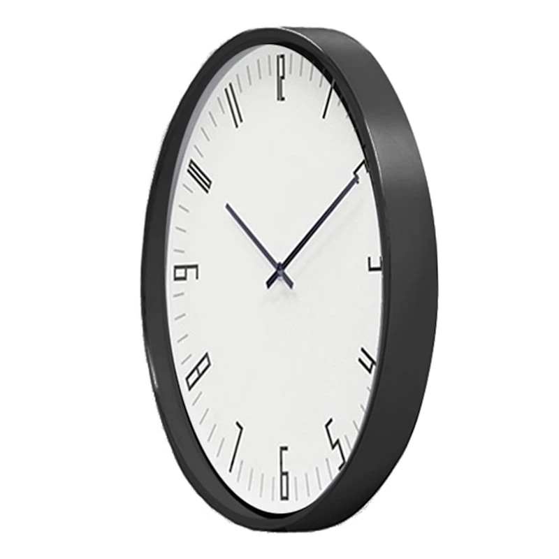 Black & White Accent Wall Clock, 14" 4 Black & White Accent Wall Clock, 14" - Image 2