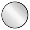 Black Wooden Round Wall Mirror, 28" 2 Black Wooden Round Wall Mirror, 28" -Athome Sales black wooden round wall mirror 28