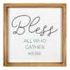 Bless All Who Gather Here Wall Sign, 12" 1 Bless All Who Gather Here Wall Sign, 12" -Athome Sales bless all who gather here wall sign 12
