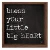 Bless Your Little Big Heart Wall Sign, 12" -Athome Sales bless your little big heart wall sign 12
