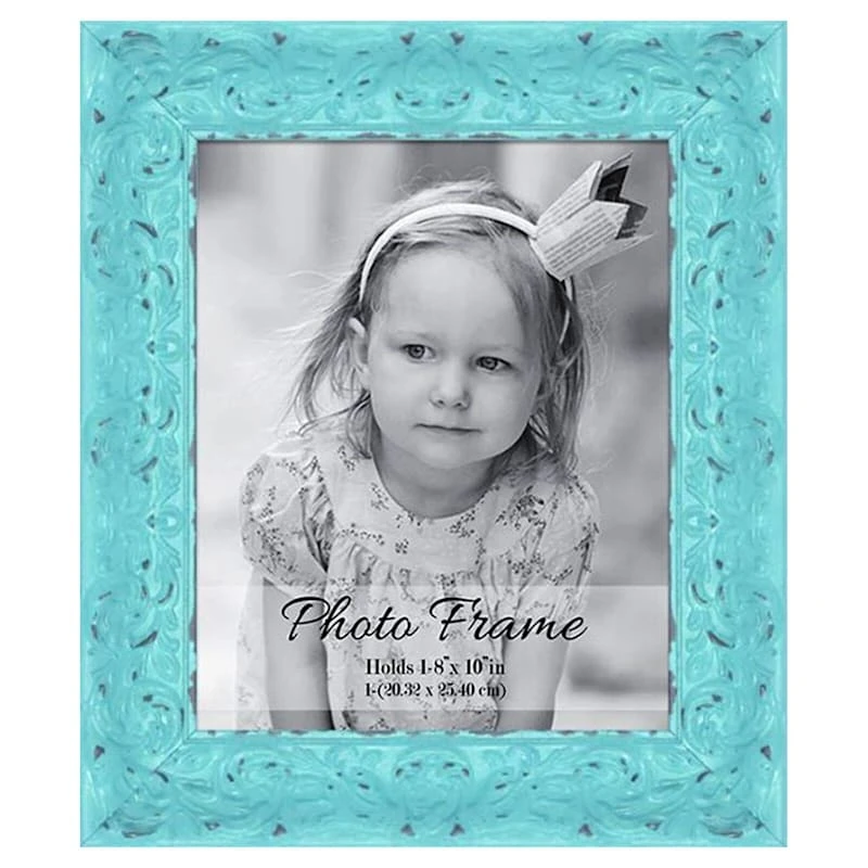 Blue Wooden Photo Frame, 8x10 3 Blue Wooden Photo Frame, 8x10