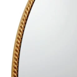 Braided Gold Framed Round Wall Mirror, 32" 8 Braided Gold Framed Round Wall Mirror, 32" -Athome Sales braided gold framed round wall mirror 32 2