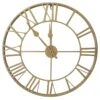 Brass Round Metal Clock, 24" 1 Brass Round Metal Clock, 24" -Athome Sales brass round metal clock 24