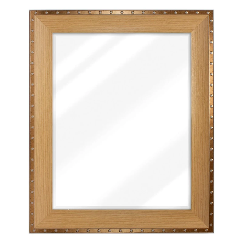 Bronze Framed Wall Mirror, 22x28 3 Bronze Framed Wall Mirror, 22x28