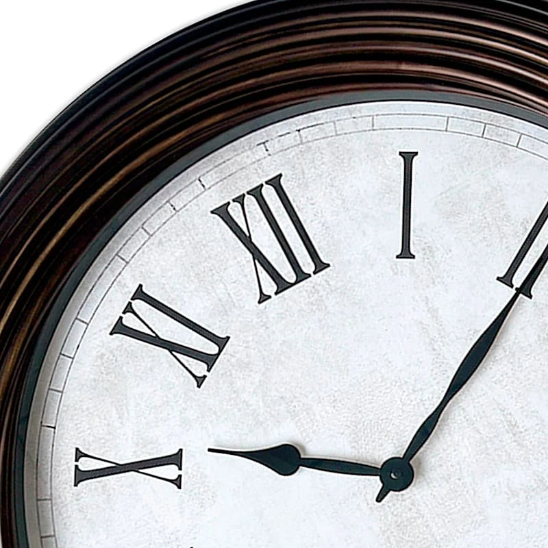 Brown Gallery Wall Clock, 30" 4 Brown Gallery Wall Clock, 30" - Image 2