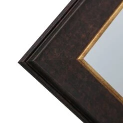 Brown With Gold Framed Wall Mirror, 22x28 8 Brown With Gold Framed Wall Mirror, 22x28 -Athome Sales brown with gold framed wall mirror 22x28 3