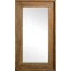 Brown Wood Studio Wall Mirror, 21x37 1 Brown Wood Studio Wall Mirror, 21x37 -Athome Sales brown wood studio wall mirror 21x37 1