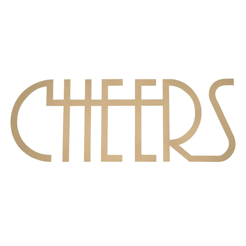 Cheers Metal Word Wall Sign, 22x8 3 Cheers Metal Word Wall Sign, 22x8