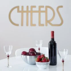 Cheers Metal Word Wall Sign, 22x8 5 Cheers Metal Word Wall Sign, 22x8 -Athome Sales cheers metal word wall sign 22x8 2