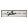 Come Gather At Our Table Wall Sign, 36x9 2 Come Gather At Our Table Wall Sign, 36x9 -Athome Sales come gather at our table wall sign 36x9 1