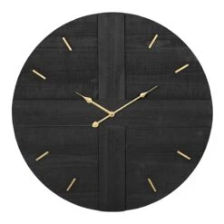 Crosby St Dark Grey Modern Wall Clock, 24"