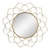 Crosby St Metal Floral Cutout Wall Mirror, 34" 1 Crosby St Metal Floral Cutout Wall Mirror, 34" -Athome Sales crosby st metal floral cutout wall mirror 34