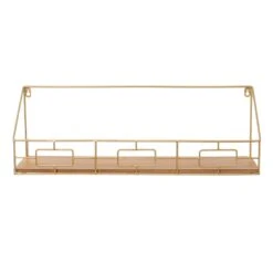 Crosby St Metal & Wood Wall Shelf, 24x8