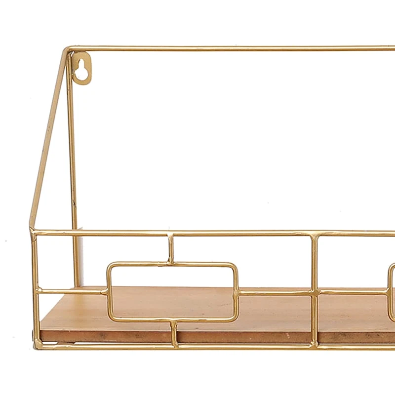 Crosby St Metal & Wood Wall Shelf, 24x8 3 Crosby St Metal & Wood Wall Shelf, 24x8 - Image 2