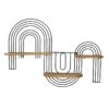 Crosby St Rainbow Metal & Wood Wall Shelf, 24x18 1 Crosby St Rainbow Metal & Wood Wall Shelf, 24x18 -Athome Sales crosby st rainbow metal wood wall shelf 24x18 1