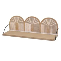 Crosby St Rainbow Wooden Wall Shelf, 19x6