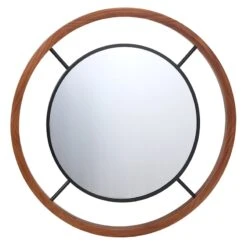 Crosby St Wooden Wall Mirror, 30"