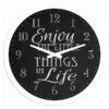 Enjoy The Little Things In Life Wall Clock, 12" -Athome Sales enjoy the little things in life wall clock 12
