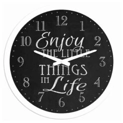 Enjoy The Little Things In Life Wall Clock, 12"