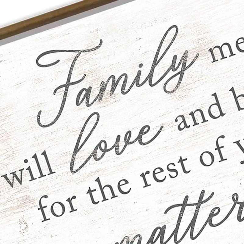 Family Means You Will Love & Be Loved Framed Canvas Wall Art, 18x36 4 Family Means You Will Love & Be Loved Framed Canvas Wall Art, 18x36 - Image 2